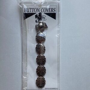 Vintage Western Button Covers Set of 6